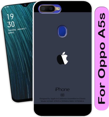 SmartGoldista Back Cover for Oppo A5s(Transparent, Flexible, Silicon, Pack of: 1)