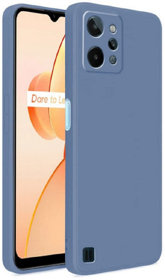 ZAMN Back Cover for REALME C31(Blue, Silicon, Pack of: 1)
