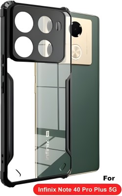 Mobtech Bumper Case for Infinix Note 40 Pro Plus 5G Back cover Case(Black, Transparent, Grip Case, Pack of: 1)
