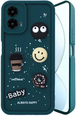 Micvir Back Cover for Motorola Edge 50 Fusion(Green, Silicon, Pack of: 1)