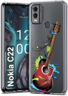 Fashionury Back Cover for Nokia C22(Multicolor, Grip Case, Silicon, Pack of: 1)