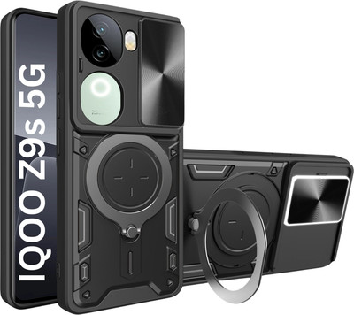 Flipkart SmartBuy Back Cover for iQOO Z9s 5G(Black, Rugged Armor, Pack of: 1)