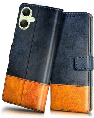 Yofashions Back Cover for Samsung Galaxy F06 5G(Blue, Orange, Cases with Holder, Pack of: 1)