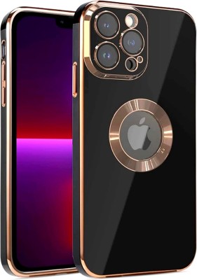 Thuban Back Cover for iPhone 14 Pro(Black, Gold, Silicon, Pack of: 1)