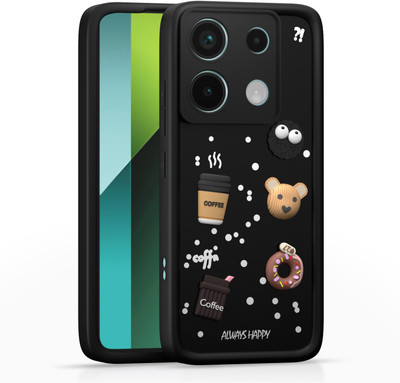 Pikkme Back Cover for Redmi Note 13 Pro 5G / Poco X6 5G(Black, Grip Case, Silicon)