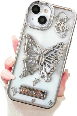 YuniKase Back Cover for iphon_11 Luxury cute design TITLI , for girls and woman(Silver, Grip Case, Pack of: 1)