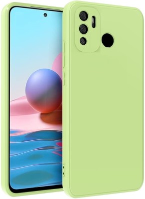 WellWell Back Cover for Infinix Hot 12 Play, Mobile, Plain, Case, Cover(Green, Grip Case, Silicon, Pack of: 1)