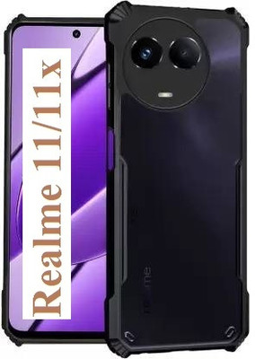 ASMANTIC Back Cover for Realme 11x 5G(Black, Camera Bump Protector, Pack of: 1)