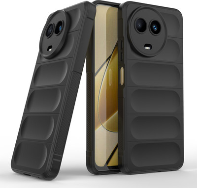 GLOBAL NOMAD Back Cover for Realme Narzo 60X 5G(Black, 3D Case, Silicon, Pack of: 1)