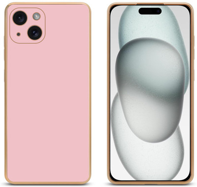 SMARTPOCKET Back Cover for Apple iPhone 15 Plus(Pink, Gold, Pack of: 1)