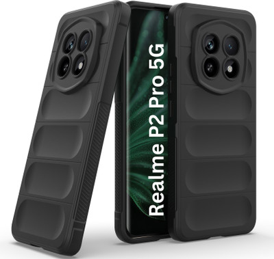 Flipkart SmartBuy Back Cover for Realme P2 Pro 5G(Black, Matte Finish, Silicon, Pack of: 1)