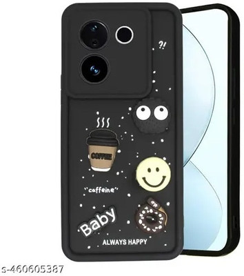 Seetu Back Cover for Vivo T3 Pro 5G /iQOO Z9s Pro 5G(Black)