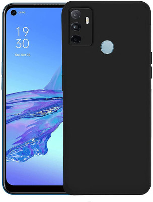 SRT Back Cover for Oppo A53(Black, Matte Finish, Silicon, Pack of: 1)
