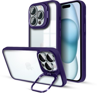 KARWAN Back Cover for iPhone 14 Pro(Purple, Stand, Pack of: 1)