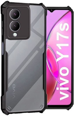 vmt stock Back Cover for vivo Y17s(Black, Shock Proof, Silicon, Pack of: 1)