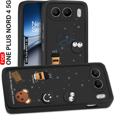 AESTMO Back Cover for OnePlus Nord 4 5G(Black, 3D Case, Silicon, Pack of: 1)