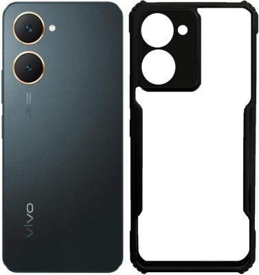 NIKICOVER Front & Back Case for Vivo Y03 / Vivo Y18 / Vivo Y18E(Black, Transparent, Camera Bump Protector, Pack of: 1)