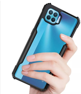 FITSMART Back Cover for Oppo F17 Pro(Black, Hard Case, Silicon, Pack of: 1)