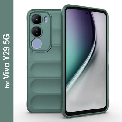 Zapcase Back Cover for Vivo Y29 5G(Green, 3D Case, Silicon, Pack of: 1)