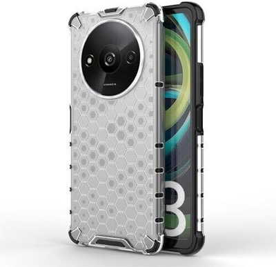 Stunny Back Cover for Redmi A3 2024, Redmi A3 2024 Back Covers, ds1895(Transparent, Electroplated, Pack of: 1)