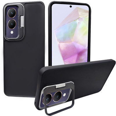 Artistque Back Cover for Vivo Y28 5G(Black, Stand, Pack of: 1)