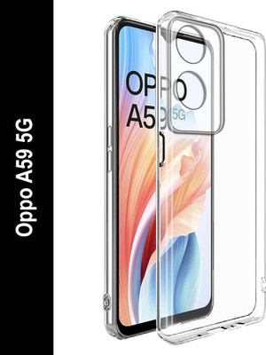 Casotec Back Cover for Oppo A59 5G(Transparent, Silicon, Pack of: 1)