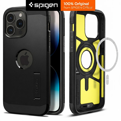 Spigen Tough Armor Magfit Back Cover for Apple iPhone 14 Pro Max(Black, Shock Proof, Pack of: 1)
