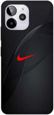 DIKRO Back Cover for LAVA YUVA 2 PRO, LZX408, NIKE, SIGN, LOGO, EMBLEM(Black, Flexible, Silicon, Pack of: 1)