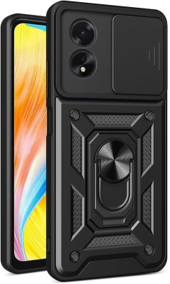 Elica Bumper Case for Oppo A38 4G(Black, Rugged Armor, Pack of: 1)