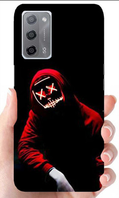 Hello Case Back Cover for Oppo A53s, Oppo A55 5G, Oppo A16(Black, Red, Hard Case, Pack of: 1)