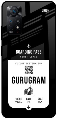 QRIOH Gurugram City Glass Back Cover for Redmi Note 11 Pro 5G(Black, Grip Case, Pack of: 1)