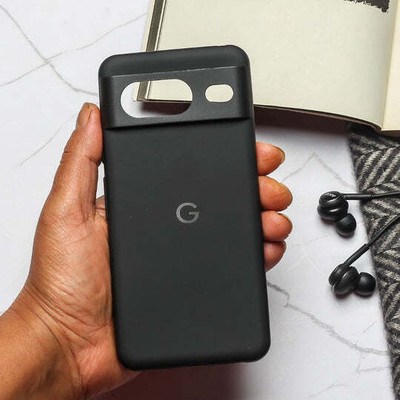 Elyon Design Back Cover for Google Pixel 8(Black, Grip Case, Silicon, Pack of: 1)