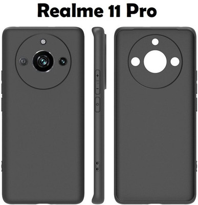 vizo Back Cover for Realme 11 Pro 5G(Black, Shock Proof, Silicon, Pack of: 1)