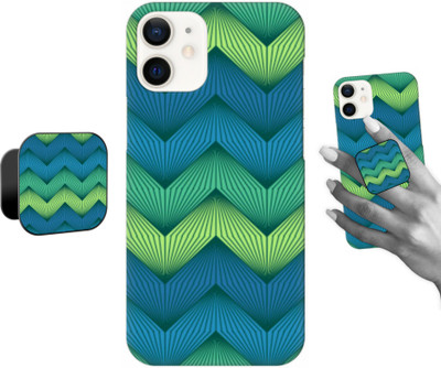 iCopertina Back Cover for Apple iPhone 12 Mini(Blue, Green, Cases with Holder, Pack of: 2)