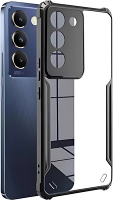 Hydbest Back Cover for RealMe P3x 5G, RealMe P3x(Transparent, Black, Camera Bump Protector, Pack of: 1)