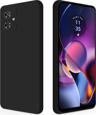 CLOVYR Back Cover for Motorola Moto G54 5G/G64 5G Silicon Protective Case(Black, Camera Bump Protector, Silicon, Pack of: 1)