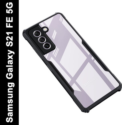ISH COVER Front & Back Case for Samsung Galaxy S21 FE 5G(Black, Transparent, Camera Bump Protector, Pack of: 1)