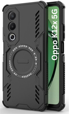 KWINE CASE Back Cover for OPPO K12x 5G(Black, Rugged Armor, Pack of: 1)