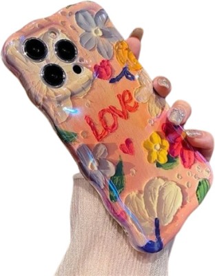 PEEPERLY Back Cover for iPhone 13 Pro Max Spring Whisper Oil Painting Case(Multicolor, Shock Proof, Pack of: 1)