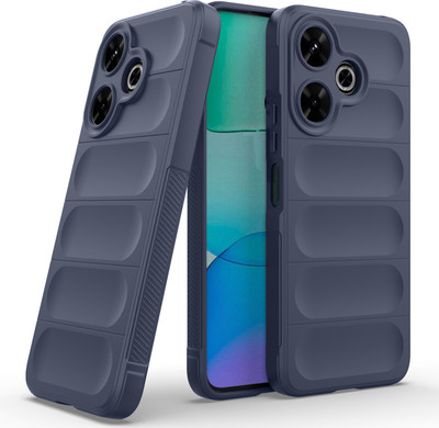 GLOBAL NOMAD Back Cover for Poco M6 Plus 5G(Blue, 3D Case, Silicon, Pack of: 1)