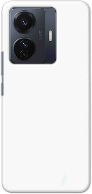 NDCOM Back Cover for iQOO Z6 Pro 5G Plain White Printed(Multicolor, Hard Case, Pack of: 1)
