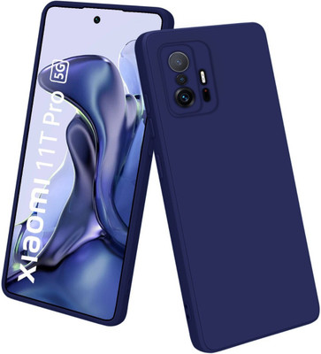 VMEntp Back Cover for Xiaomi 11T pro 5G(Blue, Flexible, Silicon, Pack of: 1)