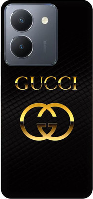 JUGGA Back Cover for vivo Y36, V2247, GUCCI, GOLD, LOGO, SIGN, DESIGN, ART(Black, Hard Case, Pack of: 1)