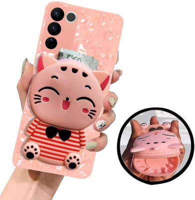 KC Back Cover for Vivo V27 5G, Vivo V27 Pro 5G(Pink, Shock Proof, Silicon, Pack of: 1)