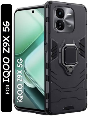 Flipkart SmartBuy Back Cover for iQOO Z9x 5G(Black, Dual Protection, Silicon, Pack of: 1)