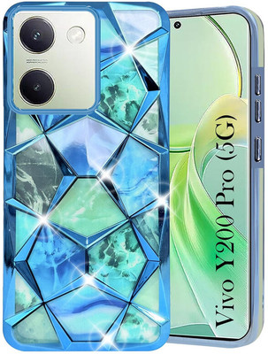 Seetu Back Cover for Vivo Y200 Pro 5G / Vivo Y300 Plus 5G(Blue, Silicon)