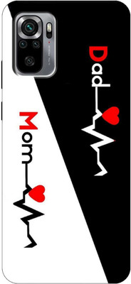 Kotuku Back Cover for Redmi Note 10s Mom Dad Love, Mom&Dad Love Back Cover(Multicolor, Flexible, Silicon, Pack of: 1)