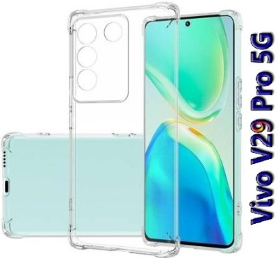 Flipkart SmartBuy Back Cover for vivo V29 Pro 5G, Vivo V29 Pro(Transparent, Shock Proof, Silicon, Pack of: 1)