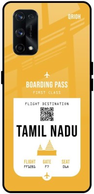 QRIOH Tamil Nadu City Glass Back Cover for Realme X7 Pro(Yellow, Grip Case, Pack of: 1)