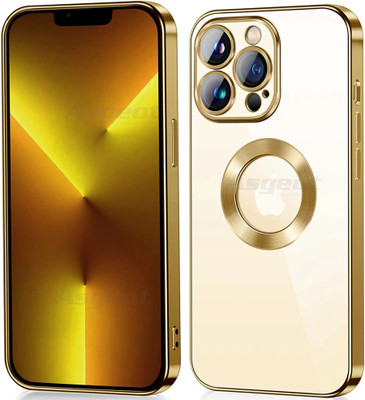 Pidgeot Back Cover for Apple Iphone 14 Pro |Luxury Clear Electro-Plating Bumper With Gold Ring |(Gold, Camera Bump Protector, Pack of: 1)